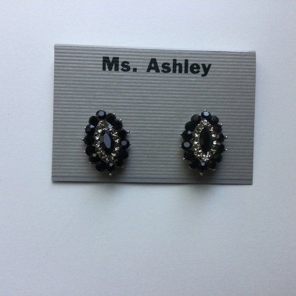 Jeweled Clip Earrings - Picture 1 of 6